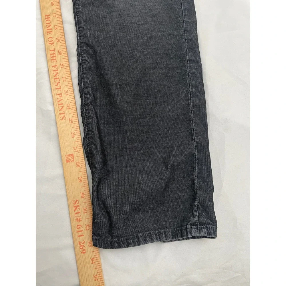 True Religion Ricky Jeans Mens 38 Black Relaxed Straight Flap Pockets (READ)